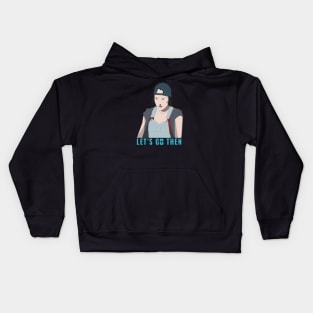 Warrior Nun | Ava Silva backwards cap 'Let's go then' Kids Hoodie